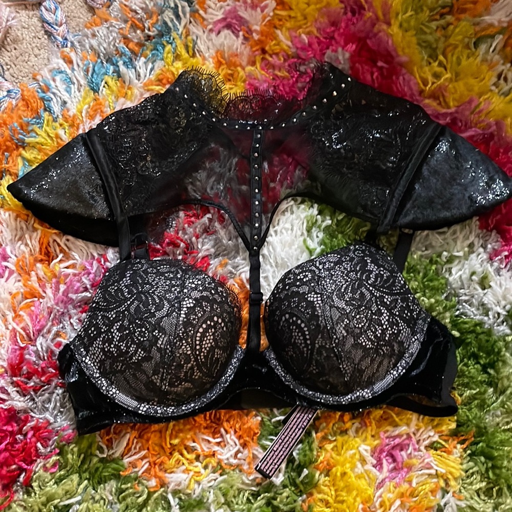 Victoria secret lace cap sleeve push up bra